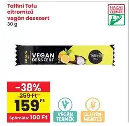 Spar Toffini Tofu citromízű vegán desszert ajánlat