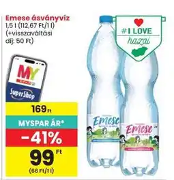 Spar Emese ásványvíz ajánlat