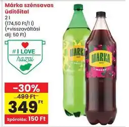 Spar Márka Szénsavas Üdítőital ajánlat