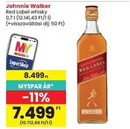 Spar Johnnie Walker ajánlat