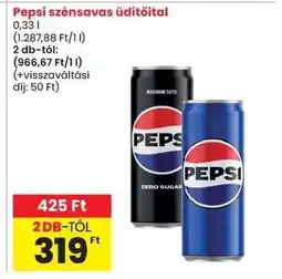Spar Pepsi szénsavas üdítőital ajánlat