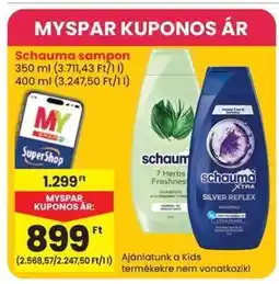 Spar SCHAUMA Sampon ajánlat