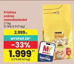 Spar FRISKIES Száraz macskaeledel ajánlat