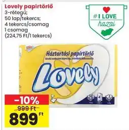 Spar Lovely papírtörlő ajánlat