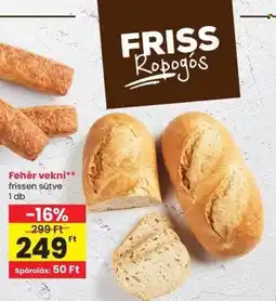 Spar Frisss ropogós fehér vekni ajánlat