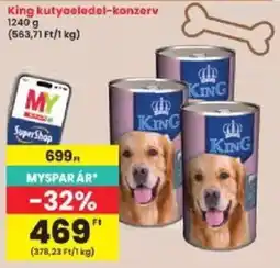 Interspar King kutyaeledel-konzerv ajánlat