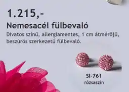 Betly Nemesacél fülbevaló ajánlat