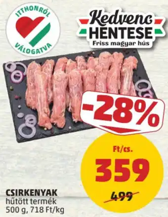 PENNY Kedvenc Hentese Csirkenyak ajánlat