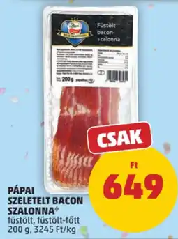 PENNY Pápai Szeletelt Bacon Szalonna ajánlat