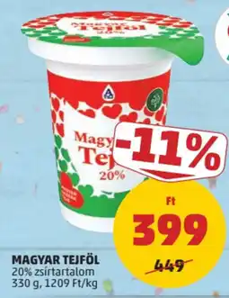 PENNY Magyar Tejföl ajánlat