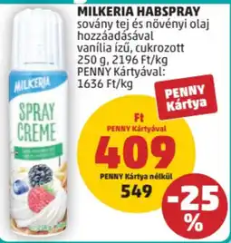 PENNY Milkeria spray créme ajánlat