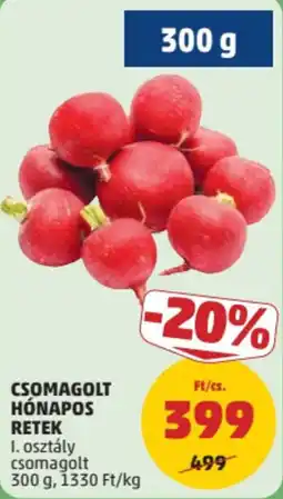 PENNY Csomagolt hónapos retek ajánlat