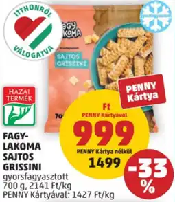 PENNY Fagy-lakoma sajtos grissini ajánlat