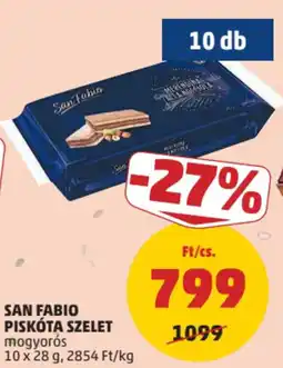 PENNY San Fabio piskóta szelet mogyorós ajánlat