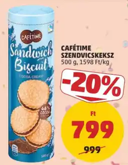 PENNY Cafétime sandwich biscuit cocoa cream ajánlat