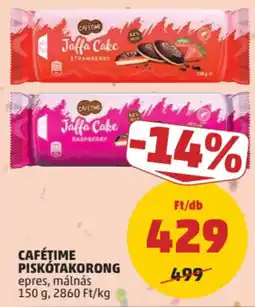 PENNY Cafétime piskótakorong epres, málnás ajánlat