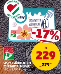 PENNY Sissy csökkentett zsírtartalmú vaj ajánlat