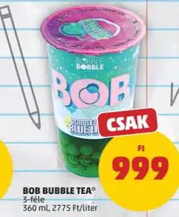 PENNY Bob bubble tea ajánlat