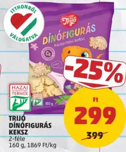 PENNY Trijó dinófigurás keksz ajánlat