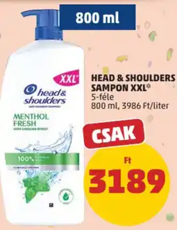 PENNY Head & Shoulders sampon xxl* ajánlat