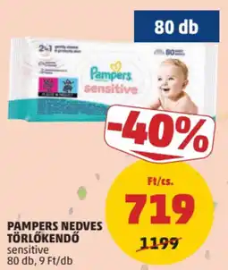 PENNY Pampers törölköndö sensitive ajánlat