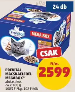 PENNY Prevital macskaeledel megabox ajánlat