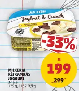 PENNY Milkeria kétkamrás joghurt ajánlat