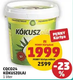 PENNY Coco24 kókuszolaj ajánlat