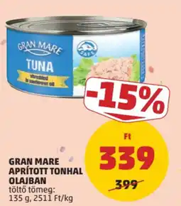 PENNY Gran mare aprított tonhal olajban ajánlat