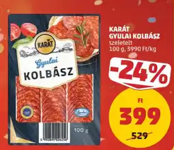 PENNY Karát gyulai kolbász ajánlat