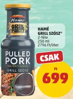 PENNY Hamé pulled pork grill szósz ajánlat