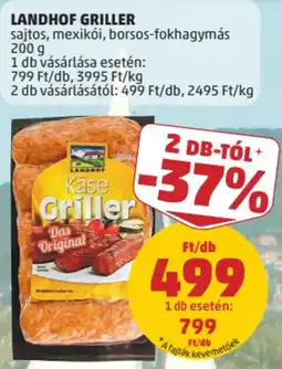 PENNY Landhof sajtos, mexikói, borsos-fokhagymás griller ajánlat