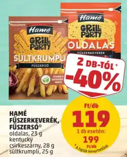 PENNY Hamé fűszerkeverék, fűszeres oldalas ajánlat