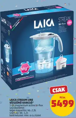 PENNY Laica stream line vízszűrő kancsó ajánlat
