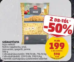 PENNY Penzik száraztészta ajánlat