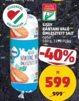 PENNY Sissy rántani való ömlesztett sajt ajánlat