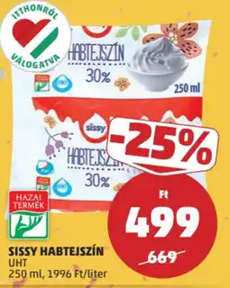 PENNY Sissy habtejszín ajánlat