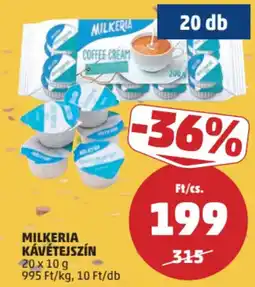 PENNY Milkeria kávétejszín ajánlat