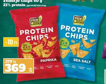 Rice up protein chips