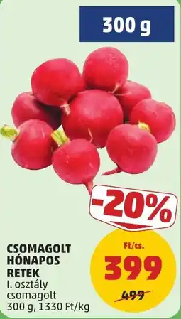 PENNY Csomagolt hónapos retek ajánlat