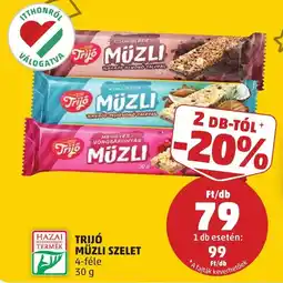 PENNY Trijó müzli szelet ajánlat