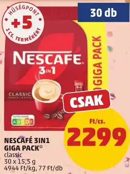 PENNY Nescafe 3in1 classic ajánlat