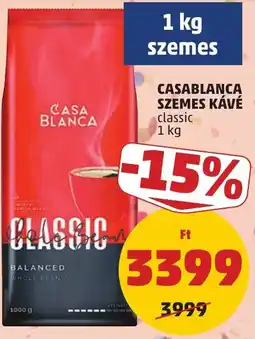 PENNY Casa Blanca szemes kávé classic ajánlat