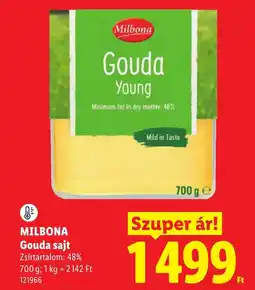Lidl Milbona gouda sajt ajánlat
