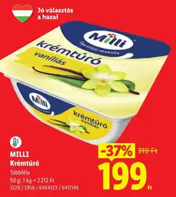 Lidl Milli krémtúró ajánlat