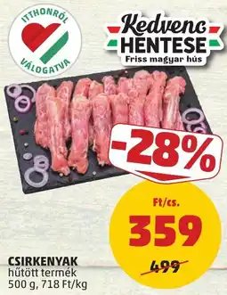 PENNY Kedvenc hentese csirkenyak ajánlat