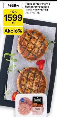 Tesco sertés-marha hamburgerpogácsa
