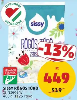 PENNY Sissy rögös túró ajánlat