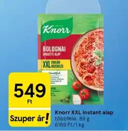 Tesco Knorr XXL instant alap ajánlat