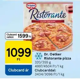 Tesco DR. OETKER Ristorante pizza ajánlat